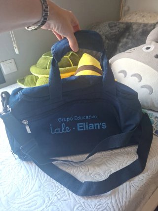 Bolsa deporte colegio iale azul