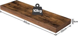 Estantes flotantes pared 60cm x2