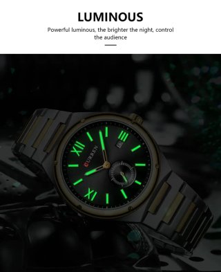 Reloj Curren Hombre Oro y Plata