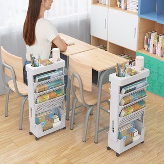Librería móvil con ruedas