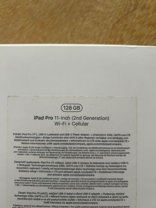 iPad Pro 11 Wifi + Cellular Plata 128gb