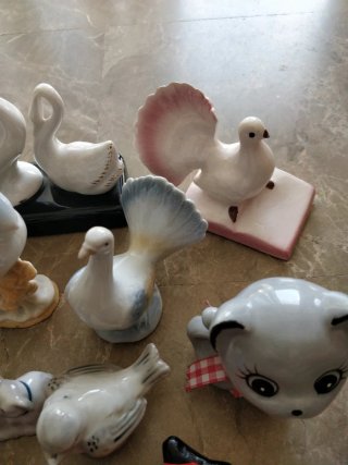 Lote 14 Figuras Animales Cerámica