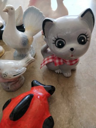 Lote 14 Figuras Animales Cerámica