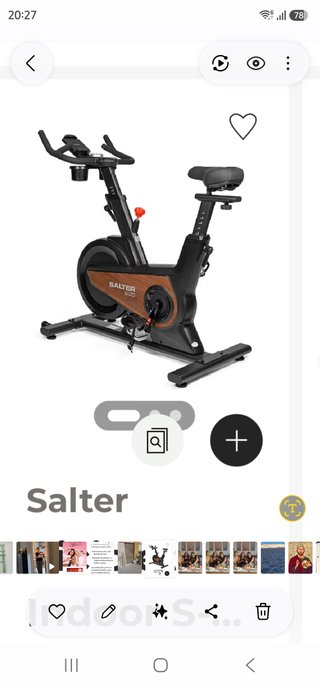 Bici Spinning Salter 500 sin uso