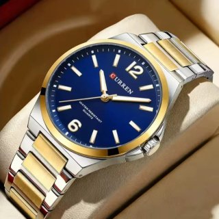 Reloj CURREN Hombre Azul y Dorado