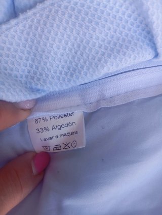 Saco silla/carro bebé azul