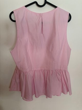 Top peplum Zara rosa