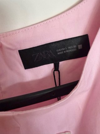 Top peplum Zara rosa
