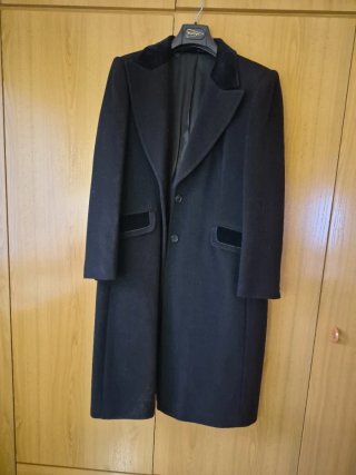 Abrigo de lujo negro