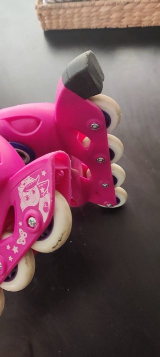 Patines en línea rosas y morados  talla 28-30