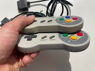 x2 Controllers Super Nintendo SNES Super Famicom O