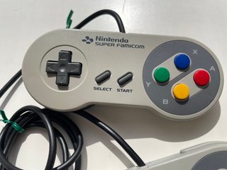 x2 Controllers Super Nintendo SNES Super Famicom O