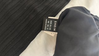 Pantalón tipo lino negro