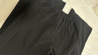 Pantalón tipo lino negro
