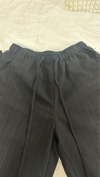 Pantalón tipo lino negro