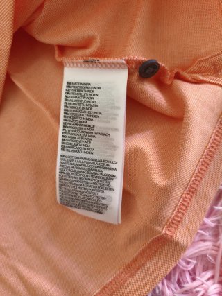 Polo Calvin Klein Naranja Tallas S y M