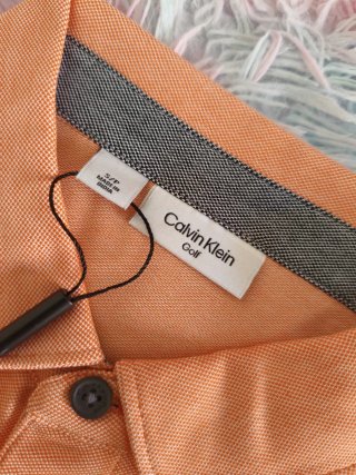 Polo Calvin Klein Naranja Tallas S y M