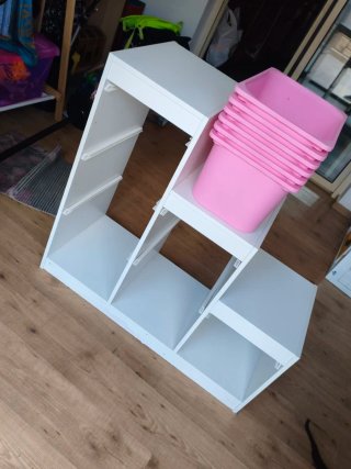Estantería Juguetes Ikea Rosa