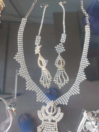 Conjunto Bisutería India Pendientes Collar