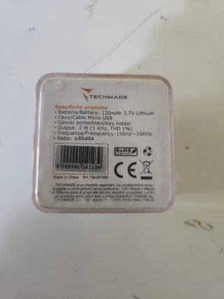 Cassa mini Bluetooth TECHMADE nera