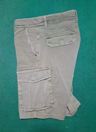 Bermuda Cargo Uomo Verde Kaki