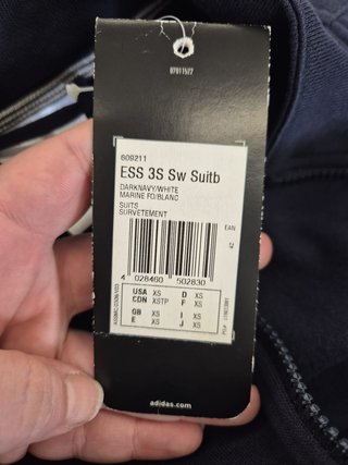Felpa Adidas uomo blu/bianca taglia XS
