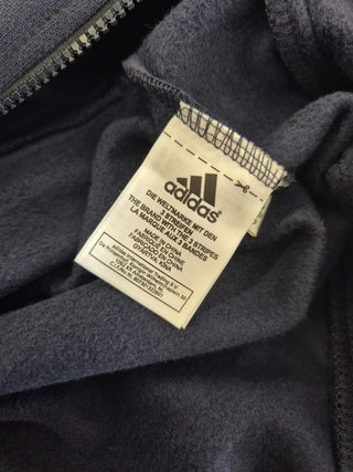 Felpa Adidas uomo blu/bianca taglia XS