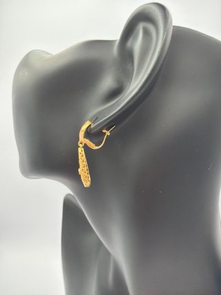Pendientes Oro 18k Antiguos Piedras