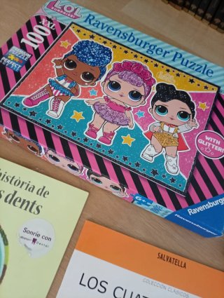 Lote Libros Infantiles y Puzzle LOL