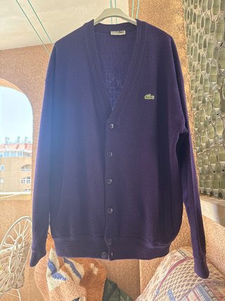 Jersey Lacoste Morado Botones