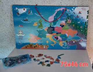 Puzzle Mapa Europa Geografía Infantil