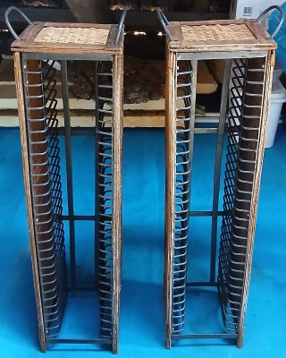 2 Porta CDs Madera y Metal