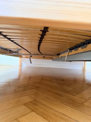 Estructura Ikea + somier de láminas: 160x200