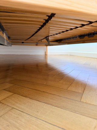 Estructura Ikea + somier de láminas: 160x200