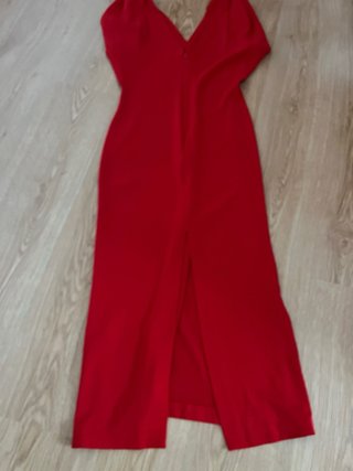 Vestido fiesta Zara rojo