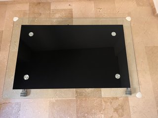 Mesa centro elevable cristal y metal