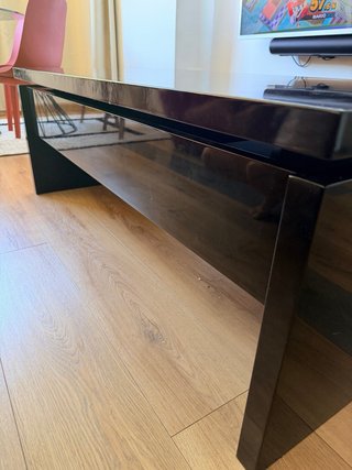 Mesa de centro elevable negra
