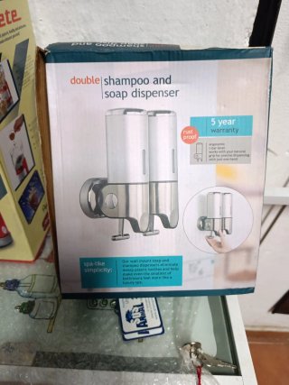 Dispensador Doble Champú y Jabón