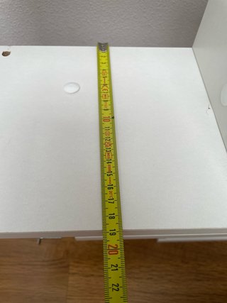 Estantería modular blanca de madera