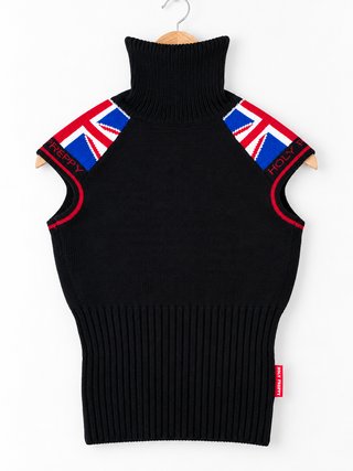 Jersey UK Flag Cuello Alto Negro