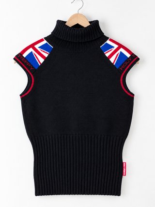 Jersey UK Flag Cuello Alto Negro