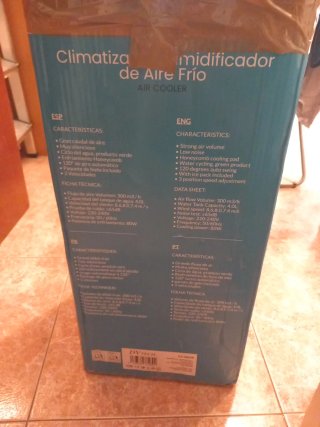 Climatizador Humidificador Aire Frío 4L