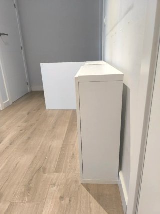 Pack 2 Muebles Besta Ikea Blanco