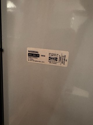 Espejo NISSEDAL IKEA Negro