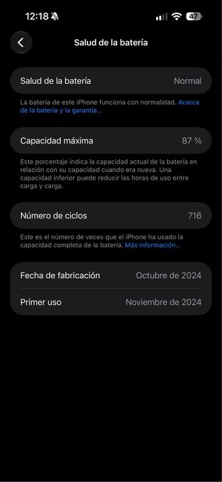 iPhone 16 Pro Max 512GB Gris Espacial como nuevo