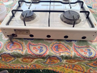 Cocina de gas blanca