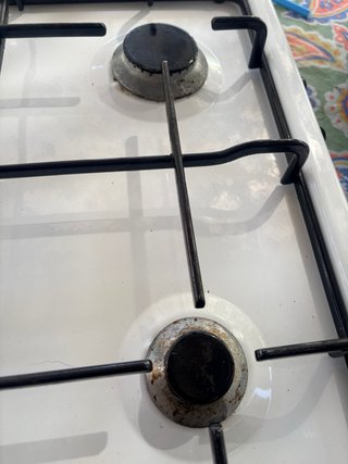 Cocina de gas blanca