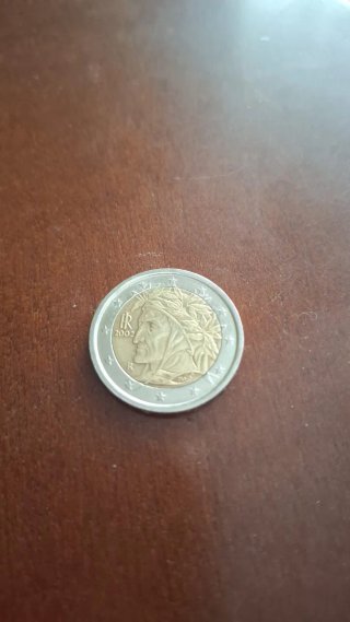 Moneda 2 Euros Italia 2002 Dante Alighieri