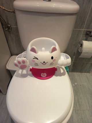 Sillita de bebé gatito para WC