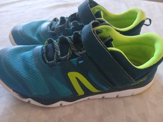 Sneakers sportive per bambini blu e verde